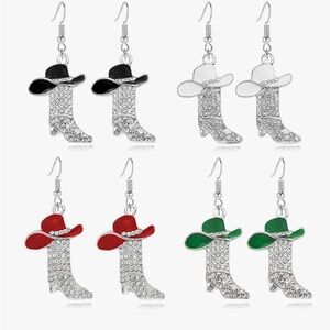 Western Inspired Boot Earrings